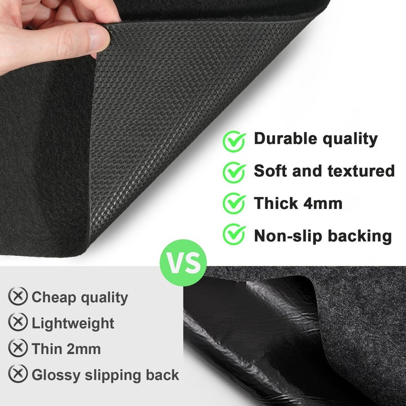 Golener Oil Spill Mat - 36”x59” Garage Floor Mat for Under Car, Absorbent Oil Mat, Rubber Floor Mats, Waterproof, Contain Liquid, Protect Garage Surface from Spills, Reusable, Washable, Durable, Black - Image 4